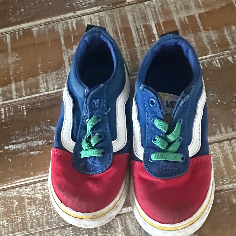 Vans Kids' Sneakers in Red, Blue, and Green